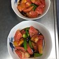 まめはっぱ's cooksnap of when they made 【作り置き】トマトとオクラのポン酢浸し.