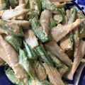 ☆おじゃるまる's cooksnap of when they made ごぼう＆おくら✿ゴマ味噌マヨ♡.