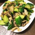 キッチン◇キッチン's cooksnap of when they made キュウリと鶏肉の中華炒め❤️.