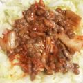 ＊にょにょん＊'s cooksnap of when they made 簡単！ヘルシー！キムチ納豆キャベツ.