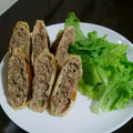 蛇口から生ビール's cooksnap of when they made ふわっフワ♡油揚げのひき肉はさみ焼き☆.