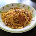 ひろちゃん☆ママ's cooksnap of when they made にんにくバター醤油のパスタ.