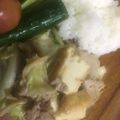 maasan☆'s cooksnap of when they made ☆きゃべつと豚肉と厚揚げのオイマヨ炒め☆.