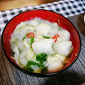 わにまみ's cooksnap of when they made はんぺんとねぎとわかめのごま油香るスープ.