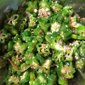 えりちぇる♡'s cooksnap of when they made お弁当にもう1品！オクラのごまおかか和え.