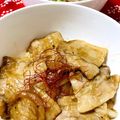 きょんこ☘'s cooksnap of when they made 簡単♪豚バラと新玉葱の焼き肉丼♪.