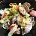 sunujiro's cooksnap of when they made あさりとキャベツの白ワイン蒸し.