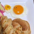 しゃべちゃん's cooksnap of when they made 親子目玉焼き.