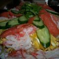 MANARON's cooksnap of when they made ひな祭りや記念日に♡豪華な☆ケーキ寿司♡.