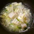 たなぴー's cooksnap of when they made ウェイパーで☆豚肉、白菜の食べるスープ.
