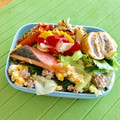 komutatata's cooksnap of when they made 餃子風あんかけ丼　★宇都宮学校給食.