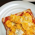 ぴこひろ's cooksnap of when they made ふわふわ卵のチーズトースト.