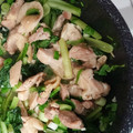 よこちぃいぃ's cooksnap of when they made 簡単即席！豚と小松菜のスタミナネギ塩炒め.