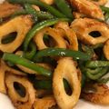 くぅちょこらんたん's cooksnap of when they made ピーマンとちくわのおかか炒め☆.