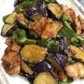 クックXUGJ7O☆'s cooksnap of when they made 鶏肉とナスとピーマンの甘辛揚げ.