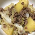 ajinawanco's cooksnap of when they made キャベツとジャガイモのそぼろ煮.