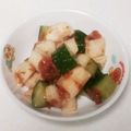 ポニーリボン's cooksnap of when they made きゅうりと長芋の梅肉おかかあえ.