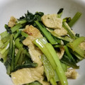 クック7FNN0F☆'s cooksnap of when they made 小松菜と薄揚げの胡麻マヨ炒め.