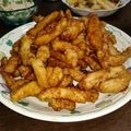 ひろちゃん☆ママ's cooksnap of when they made 鶏むね肉のスティックから揚げ甘辛タレ和え.