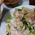 なんちせん's cooksnap of when they made 梅肉ソースの冷しゃぶサラダ.
