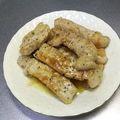 ☆ありか358☆'s cooksnap of when they made 豚ロース肉のバターにんにく炒め.