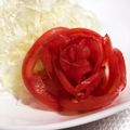 chocoraママ's cooksnap of when they made ひと手間かけよう！トマトの薔薇(飾り切り.