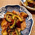 烏龍茶梅's cooksnap of when they made 苦味がうまい★ゴーヤと茄子と豚バラの炒め.
