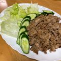 なっさん姫's cooksnap of when they made BBQにも★特製だれ漬け！豚こま焼肉.