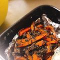 らとりー's cooksnap of when they made ニンジンとオクラのゴマ和え.