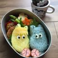 ＥＭＩ１９８０８２３'s cooksnap of when they made キャラ弁☆ムーミンとフローレン.