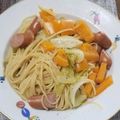 harukapad♬'s cooksnap of when they made 瞬殺！ウインナーレタストマトぱすた！.