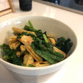 セリボー's cooksnap of when they made ニラと揚げのゴマ和え.