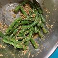 shiirao's cooksnap of when they made さやいんげんの胡麻和え.