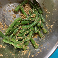 shiirao's cooksnap of when they made さやいんげんの胡麻和え.