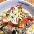 萌しんば's cooksnap of when they made レンジだけ♪トマトdeさっぱりなすバーグ.