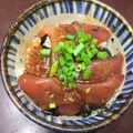 東伊豆釣りcrew's cooksnap of when they made マグロの漬け丼.