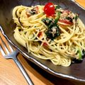 ふたごママちゃん's cooksnap of when they made 簡単時短な小松菜、ツナの和風冷製パスタ.