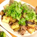 kyocotte's cooksnap of when they made 食欲そそる！豚茄子蓮根のエスニック炒め.