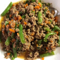 mana1005's cooksnap of when they made 食感が楽しい♪いんげんとひき肉炒めもの.