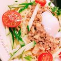 mym。's cooksnap of when they made ピリっと甘辛～★肉みそ冷やし中華.