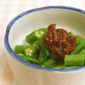 umemodoki's cooksnap of when they made オクラの梅かつお和え.