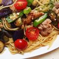 ケダン's cooksnap of when they made 夏野菜とチキンのバター醤油パスタ.