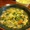 ふう太＆しゃあ's cooksnap of when they made モロヘイヤのとろ～りかきたまスープ.
