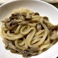 でばみ's cooksnap of when they made フライパン1つ材料費150円舞茸うどん.