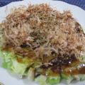 miyuki12's cooksnap of when they made もちもち♥ﾍﾙｼｰおからのお好み焼き♥.