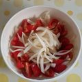 紅茶とチーズケーキ's cooksnap of when they made トマトと玉ねぎでサラサラさらだ☆.