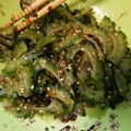 クックJMXHYH☆'s cooksnap of when they made 夏❣簡単★梅とゴマ油香るゴーヤのおひたし.