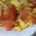 るりご's cooksnap of when they made トマ玉ベーコン中華炒め.