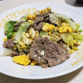 クックJ83ECM☆'s cooksnap of when they made サニーレタスとふわふわ卵の牛肉炒め.