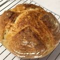 クック6DS79P☆'s cooksnap of when they made 100均のタッパーで簡単カンパーニュ.